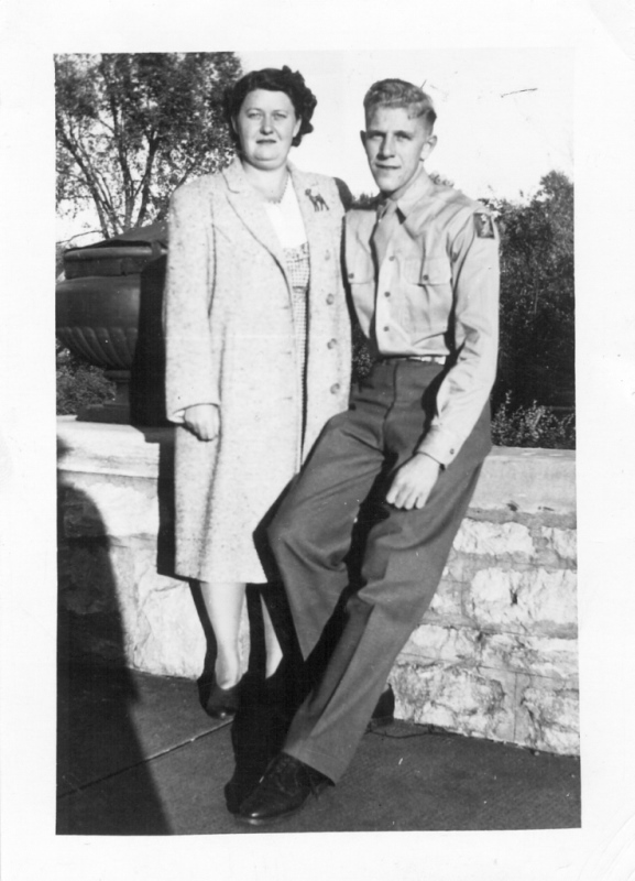 Elsie Feld and Dick Winking in 1945