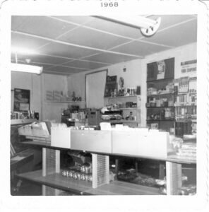 Winkings Market view from the front door in 1968.