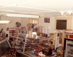 Winking's Market as it looked behind the counter in 1991.