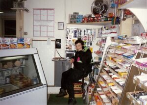 Winkings Market customer Elvis Cain calling his mom to see if he could charge something to the bill at Winkings Market.